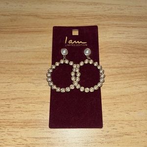 ☘️ 3 for $20! ☘️ I Am Brand Gold Dangly Earrings Limited Edition